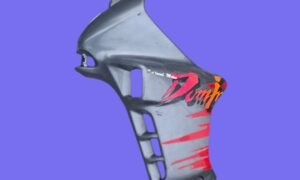 Flanc gauche de carénage de NX 650 Honda