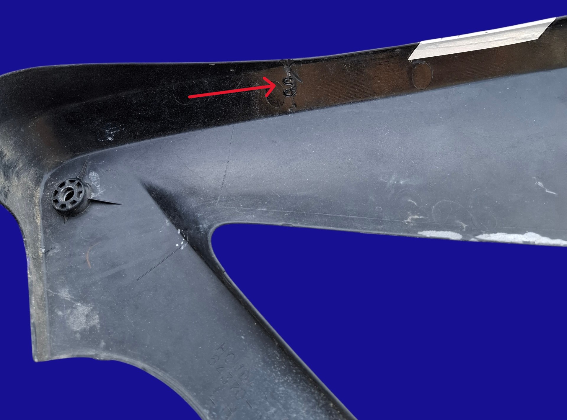 Flanc intermédiaire gauche du carénage de HONDA CBR 929 – Image 3