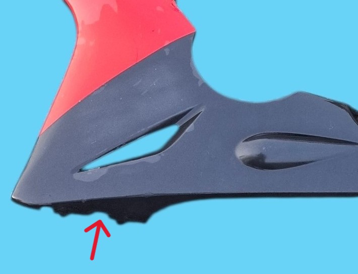 Demi sabot gauche HONDA 125 CBR – Image 3