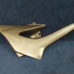 Cache latéral gauche Kawasaki ZR7 gris moyen métallisé