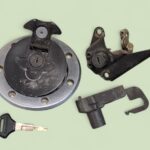 Bouchon de réservoir, porte casque et verrouillage de selle à clef de 750 Kawasaki ZR7